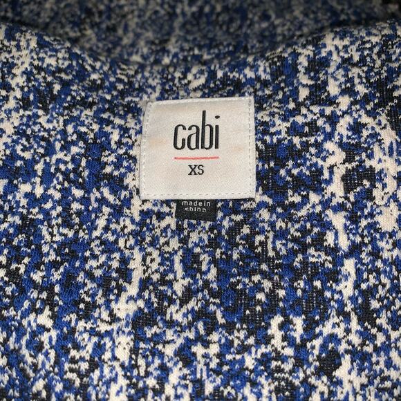 CABI Reina "Ladies Who Lunch" 21 Club Textured Houndstooth Blazer Jacket Size xs - Picture 9 of 9